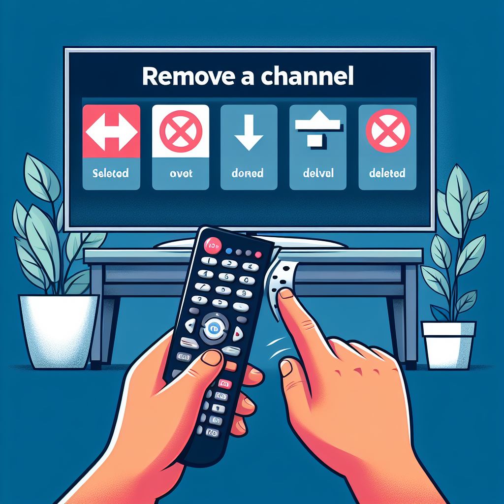 نحوه حذف کانال در تلویزیون